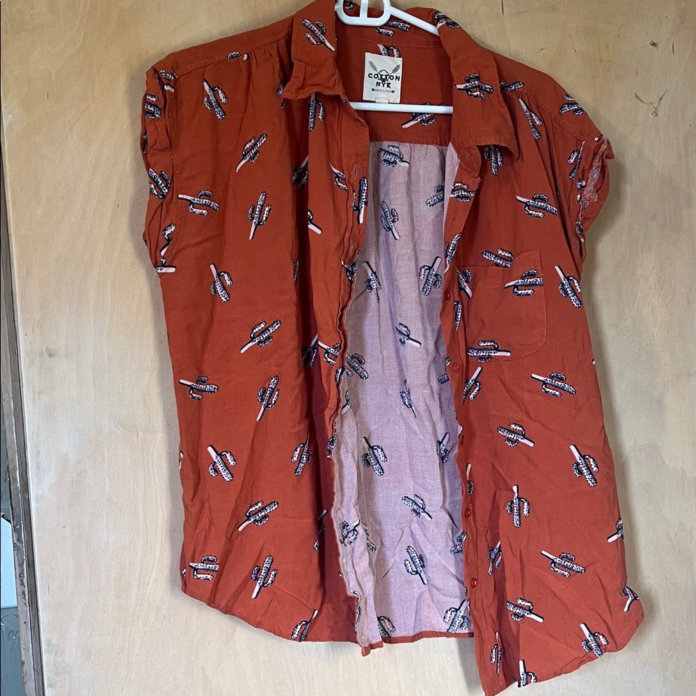 Orange Short Sleeve Shirt